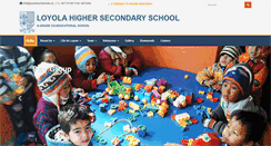Desktop Screenshot of loyolahsschool.edu.np